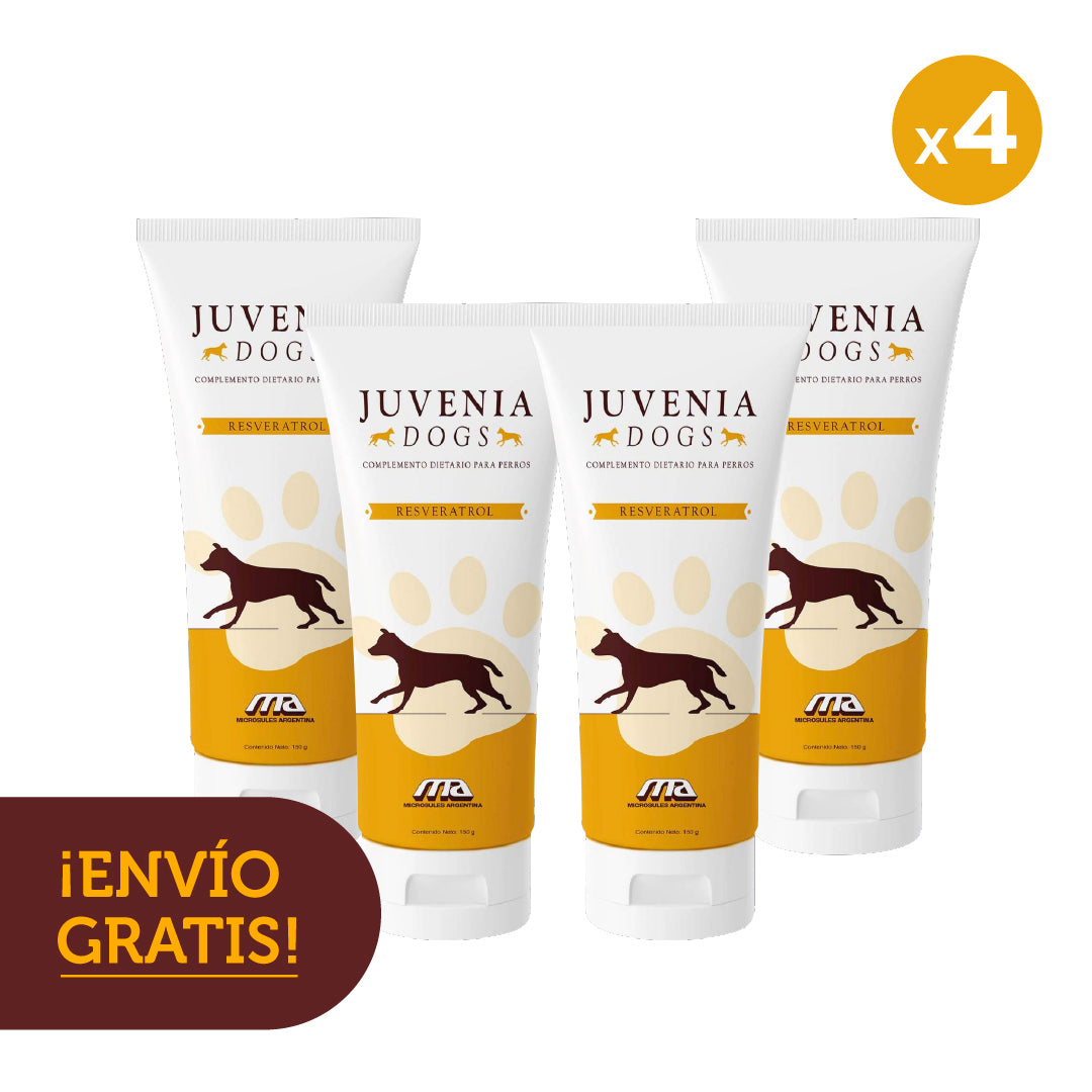 4x JUVENIA DOGS POMO DE 150GR